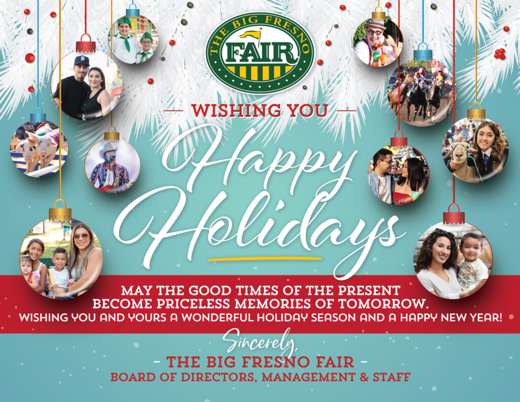 wishing you happy holidays from the big fresno fair