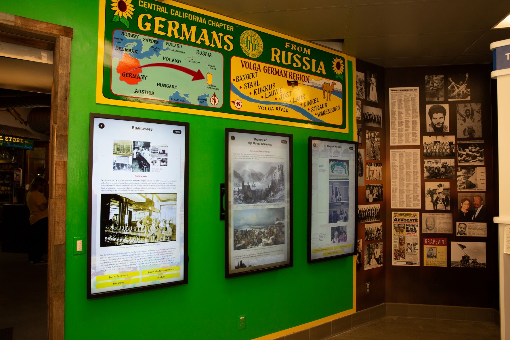 German-Russia exhibit in the Cultural Community Center on first floor of Fresno County Historical Museum