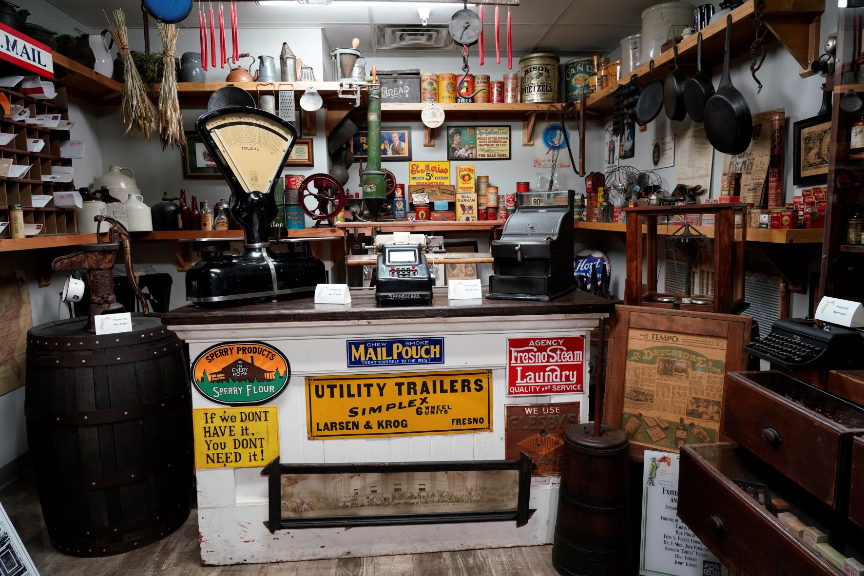General Store exhibit on first floor of Fresno County Historical Museum