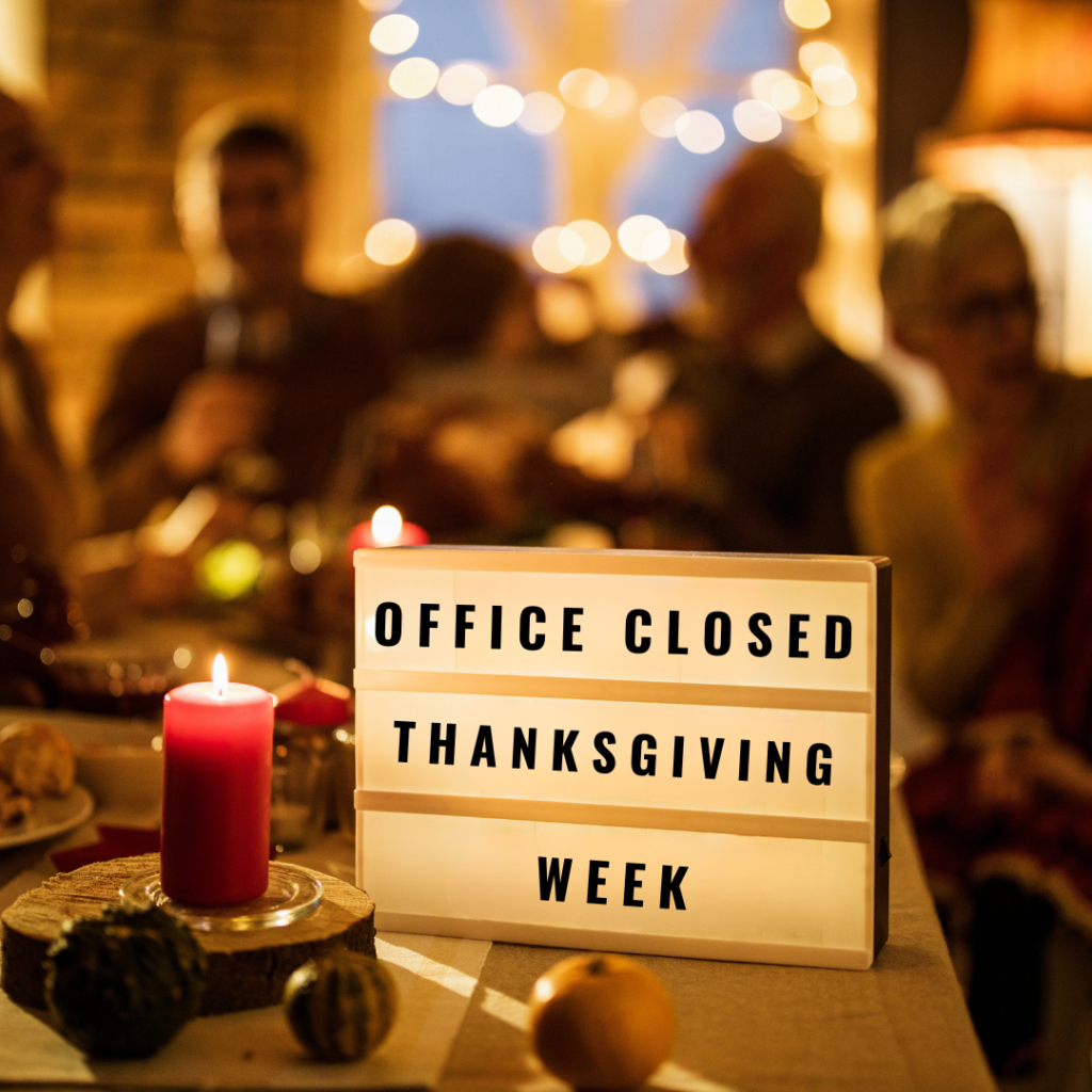 office closed thanksgiving week